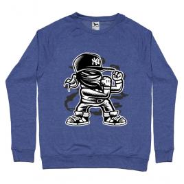 Bluza adler barbat fighter albastru melanj