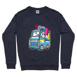 Bluza adler barbat ice cream truck denim inchis