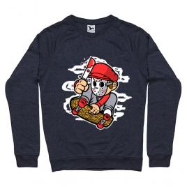 Bluza adler barbat killer skater denim inchis