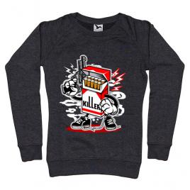 Bluza adler dama cigarette killer negru melanj