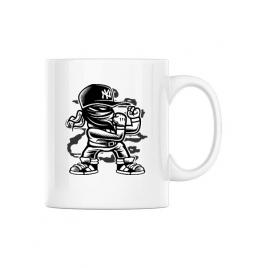 Cana personalizata fighter alb
