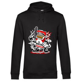Hoodie barbat cu gluga cigarette killer negru
