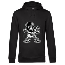 Hoodie barbat cu gluga fighter negru