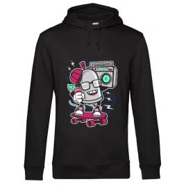 Hoodie barbat cu gluga street bomber negru