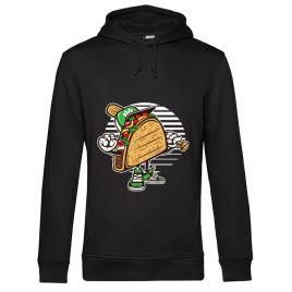Hoodie barbat cu gluga taco negru