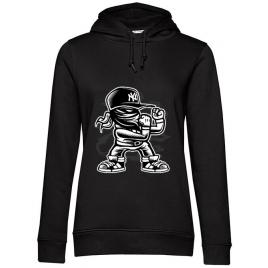 Hoodie dama cu gluga fighter negru