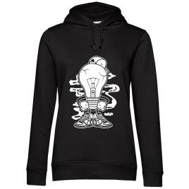 Hoodie dama cu gluga light boy negru