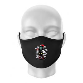 Masca personalizata reutilizabila brick gamers negru