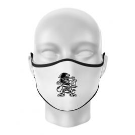 Masca personalizata reutilizabila fighter alb