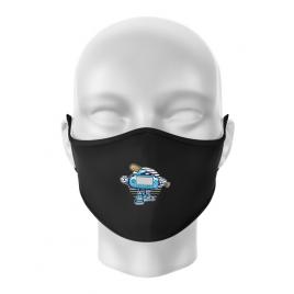 Masca personalizata reutilizabila game on negru