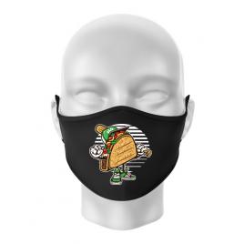 Masca personalizata reutilizabila taco negru