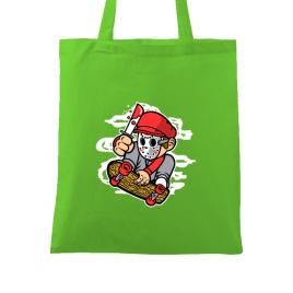 Sacosa din panza killer skater verde mar