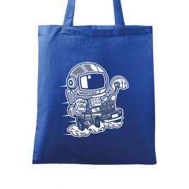 Sacosa din panza space racer albastru regal
