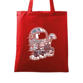 Sacosa din panza space racer rosu