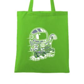 Sacosa din panza space racer verde mar