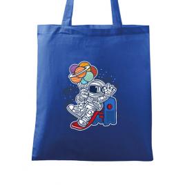 Sacosa din panza space slider albastru regal