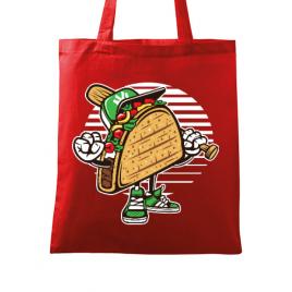Sacosa din panza taco rosu