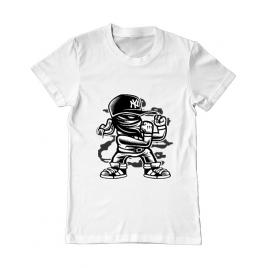 Tricou adler barbat fighter alb