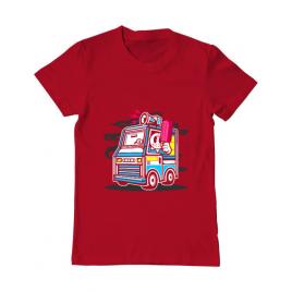 Tricou adler barbat ice cream truck rosu