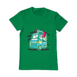 Tricou adler barbat ice cream truck verde mediu