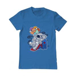Tricou adler barbat space slider albastru azuriu