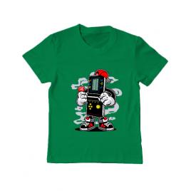 Tricou adler copil brick gamers verde mediu