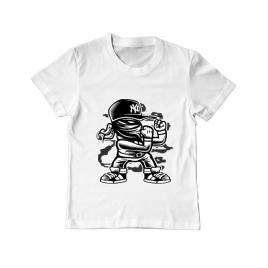 Tricou adler copil fighter alb
