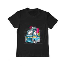 Tricou adler copil ice cream truck negru