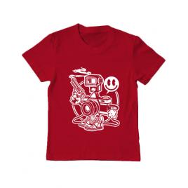 Tricou adler copil shooter rosu