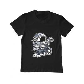 Tricou adler copil space racer negru