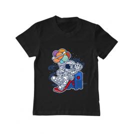 Tricou adler copil space slider negru