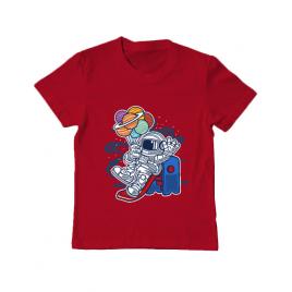 Tricou adler copil space slider rosu