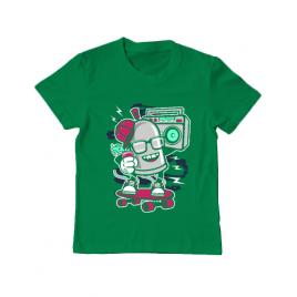 Tricou adler copil street bomber verde mediu