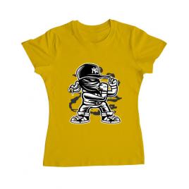 Tricou adler dama fighter galben
