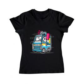 Tricou adler dama ice cream truck negru