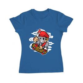 Tricou adler dama killer skater albastru azuriu
