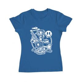 Tricou adler dama shooter albastru azuriu