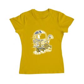 Tricou adler dama space racer galben
