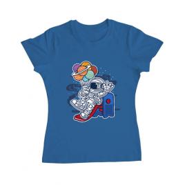 Tricou adler dama space slider albastru azuriu
