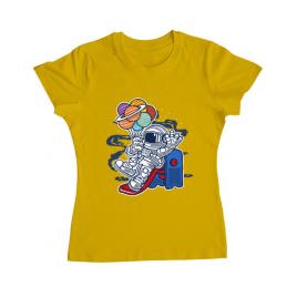 Tricou adler dama space slider galben