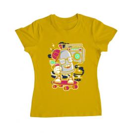 Tricou adler dama street bomber galben