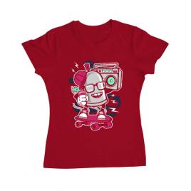 Tricou adler dama street bomber rosu