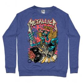 Bluza adler barbat heavy guitar albastru melanj
