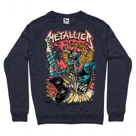 Bluza adler barbat heavy guitar denim inchis