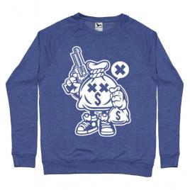 Bluza adler barbat money takers albastru melanj