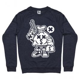 Bluza adler barbat money takers denim inchis