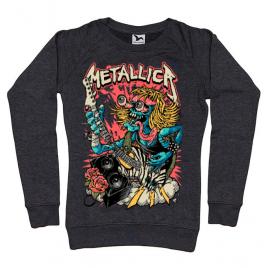 Bluza adler dama heavy guitar negru melanj