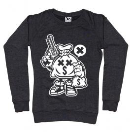 Bluza adler dama money takers negru melanj