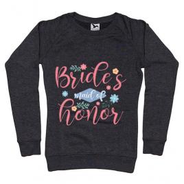 Bluza petrecerea burlacitelor adler brides maid of honor negru melanj