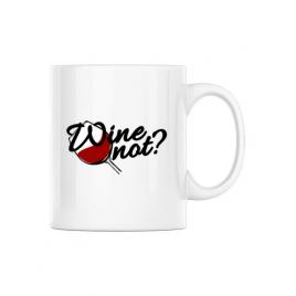 Cana personalizata wine not alb